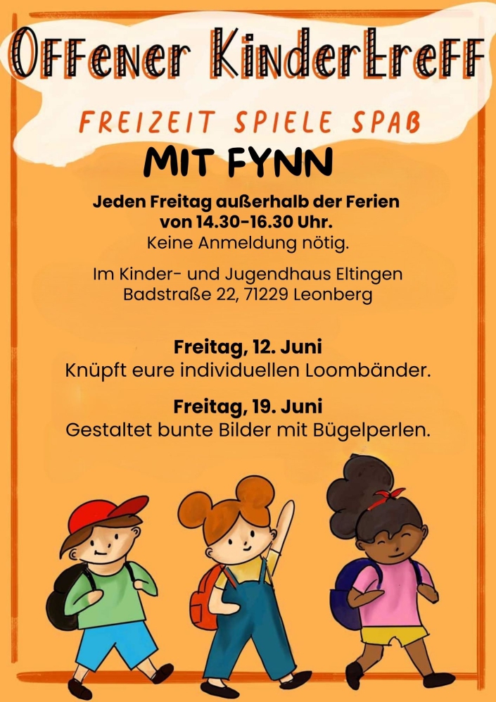 Jeden Freitag - Offener Kindertreff