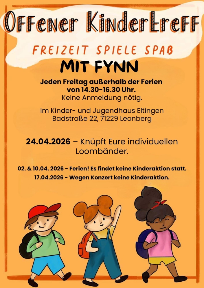 Jeden Freitag - Offener Kindertreff