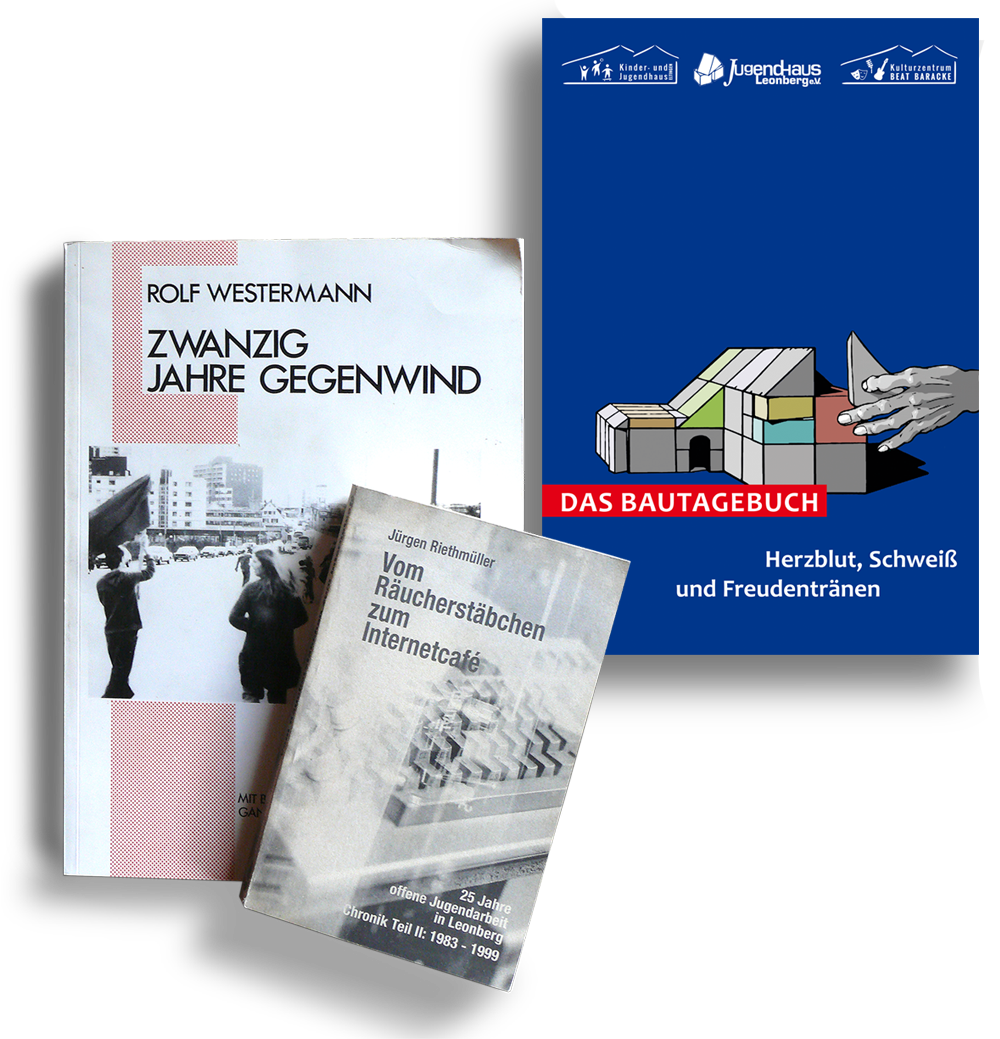 "20 Jahre Gegenwind" von Rolf Westermann und "Vom Räucherstäbchen zum Internetcafé" von Jürgen Riethmüller