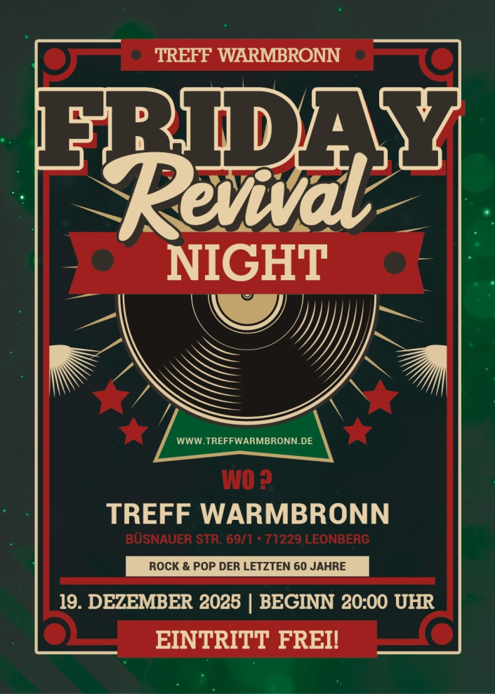 19.12.2025 - FRIDAY NIGHT REVIVAL
