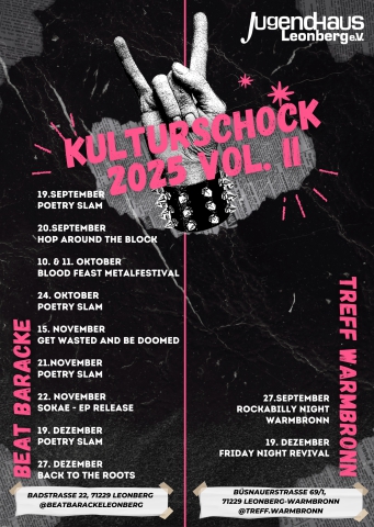 Konzertvorschau 2025 - 2. Halbjahr