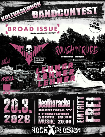 20.03.2026 - Bandcontest Kulturschock - 1. Vorrunde